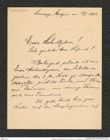 Nachlass Franz Steindachner, Brief von Zechmei...? (unleserlich) an Franz Steindachner (10.01.1903), Inv.Nr. 609.01, Seite 1